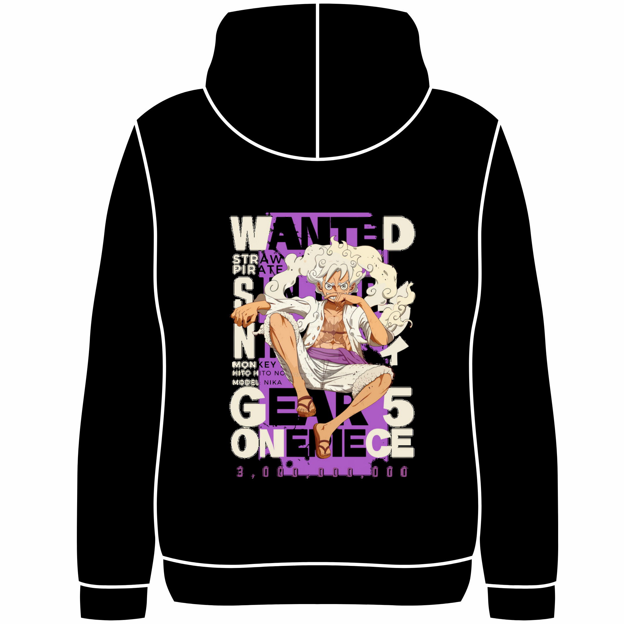 Straw Hat Luffy Wanted Poster Hoodie 3