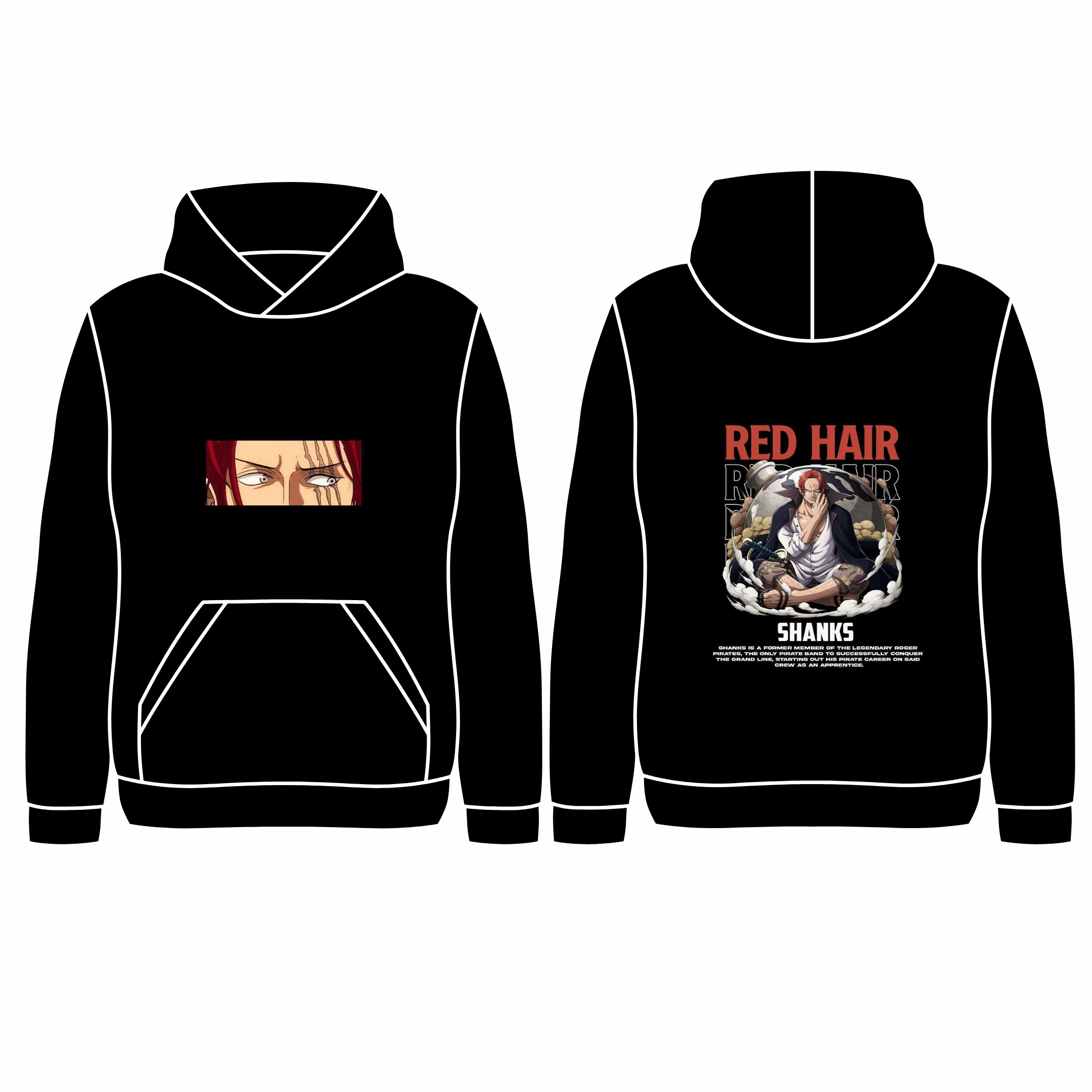 Red Hair Shanks Pirate Legend Hoodie