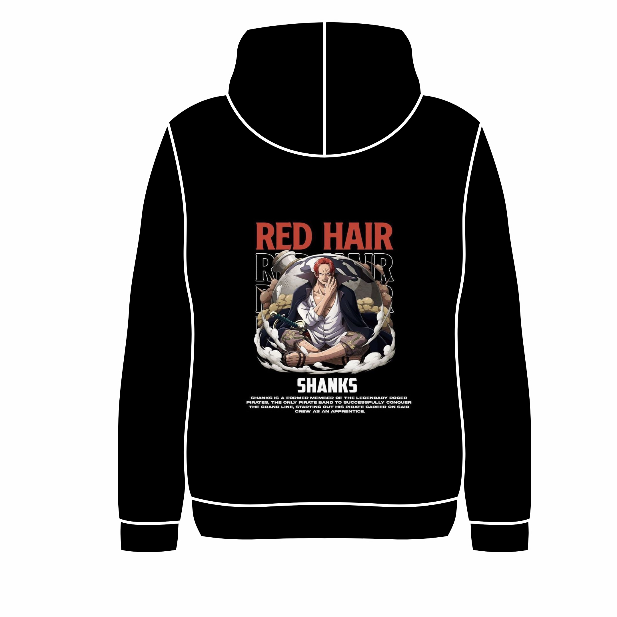 Red Hair Shanks Pirate Legend Hoodie 3