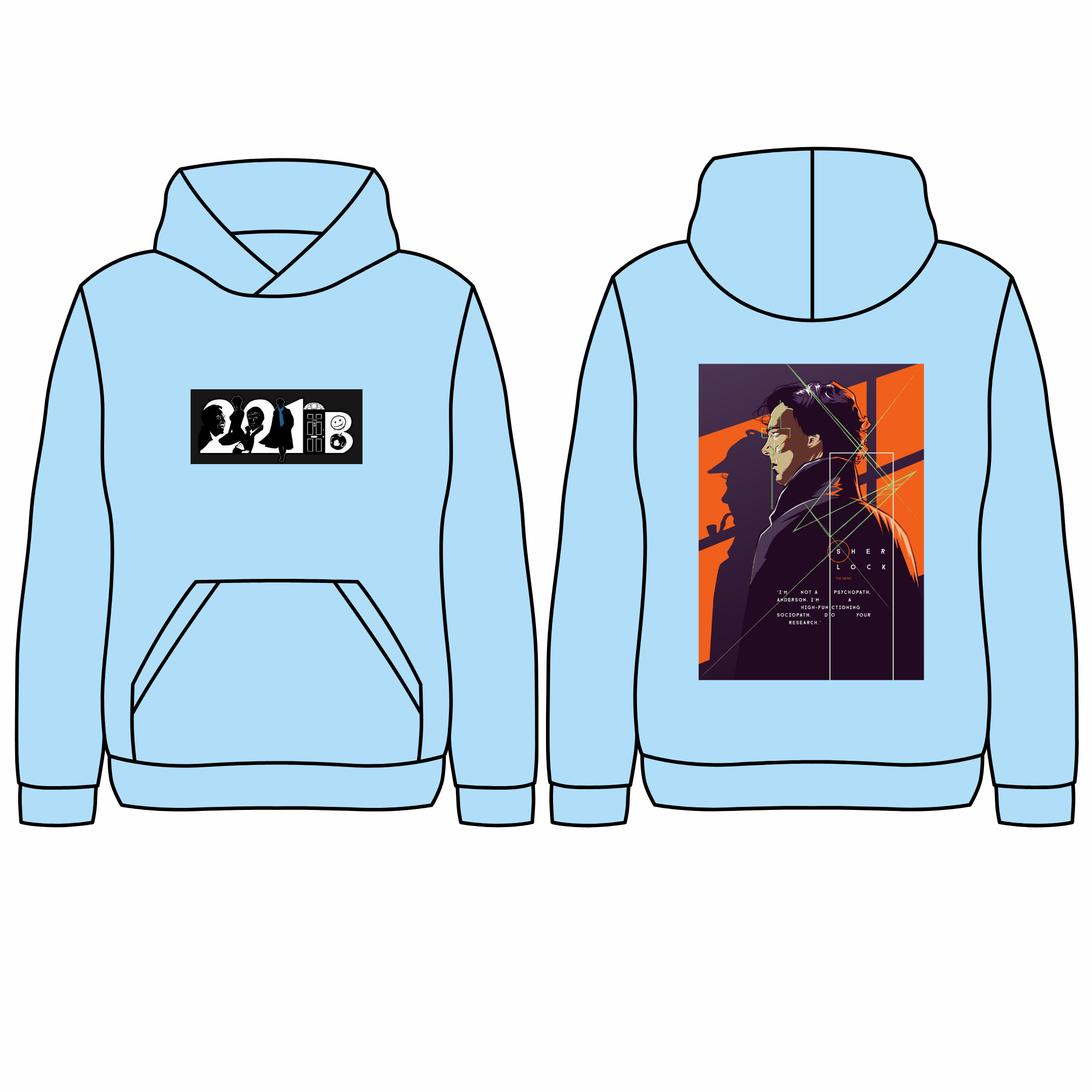 Sherlock Holmes 221B Baker Street Hoodie